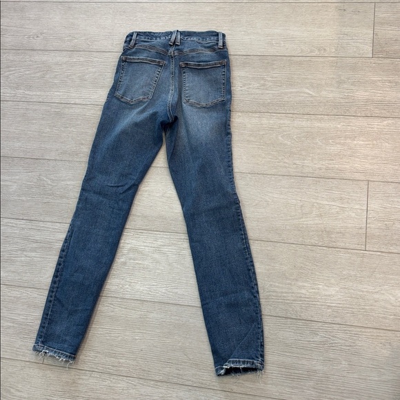 Good American Button Fly Good Legs Indigo Blue Skinny Jeans size 4/27 - Picture 2 of 10